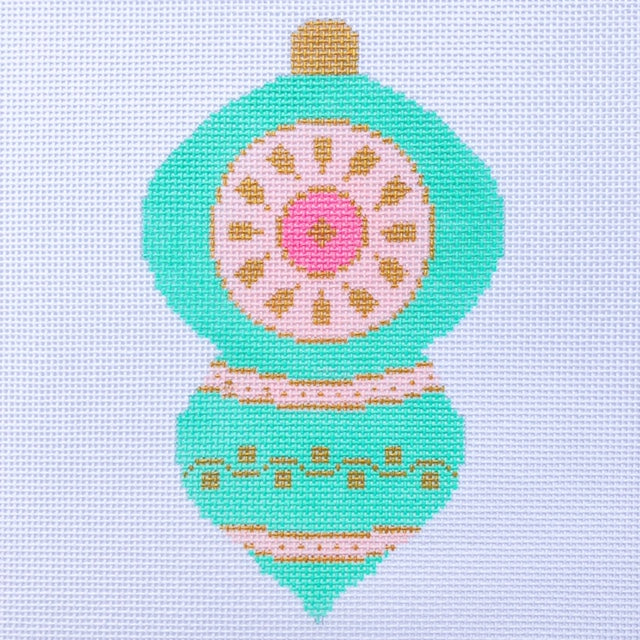 Turquoise Vintage Bauble Canvas