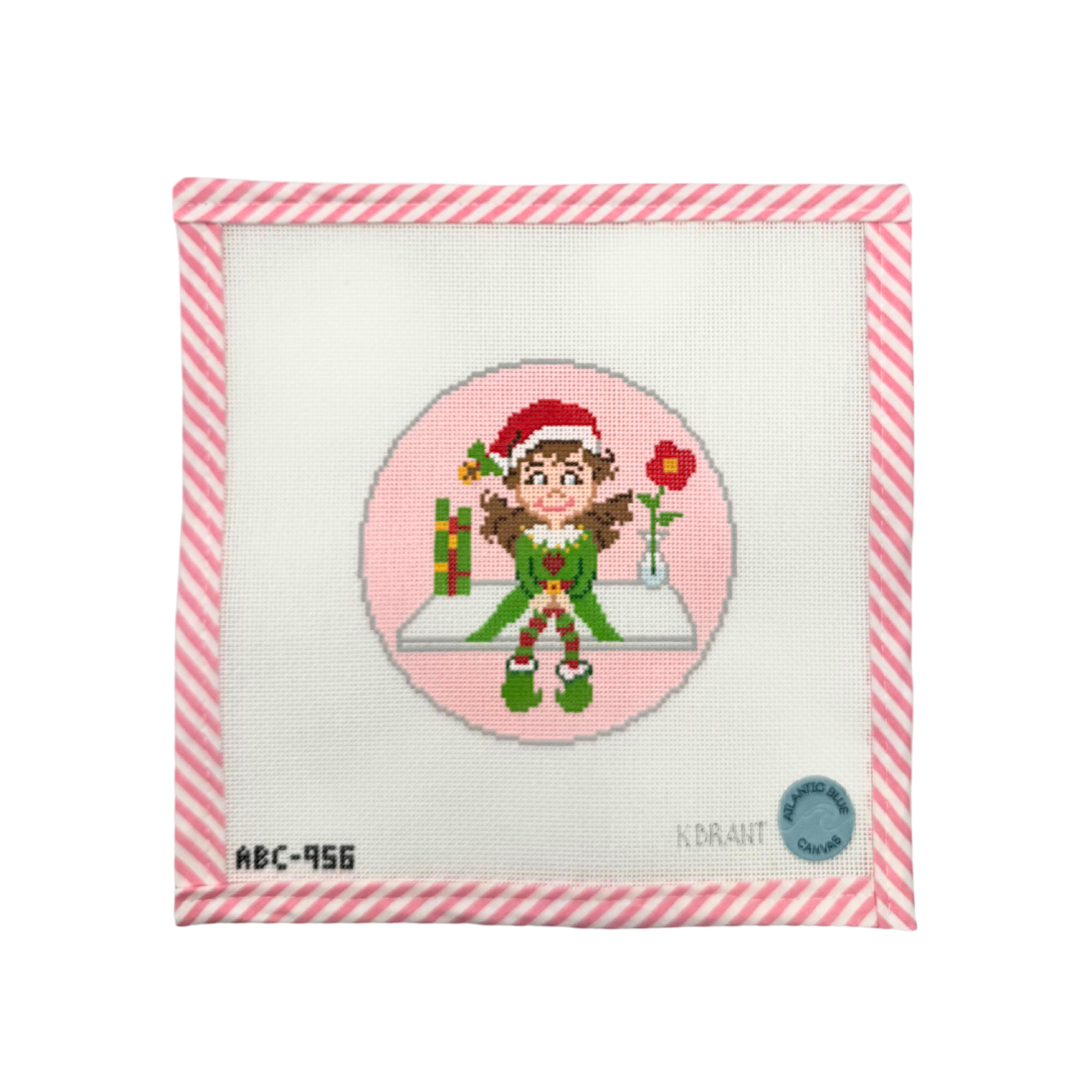 Christmas Elf Girl Canvas