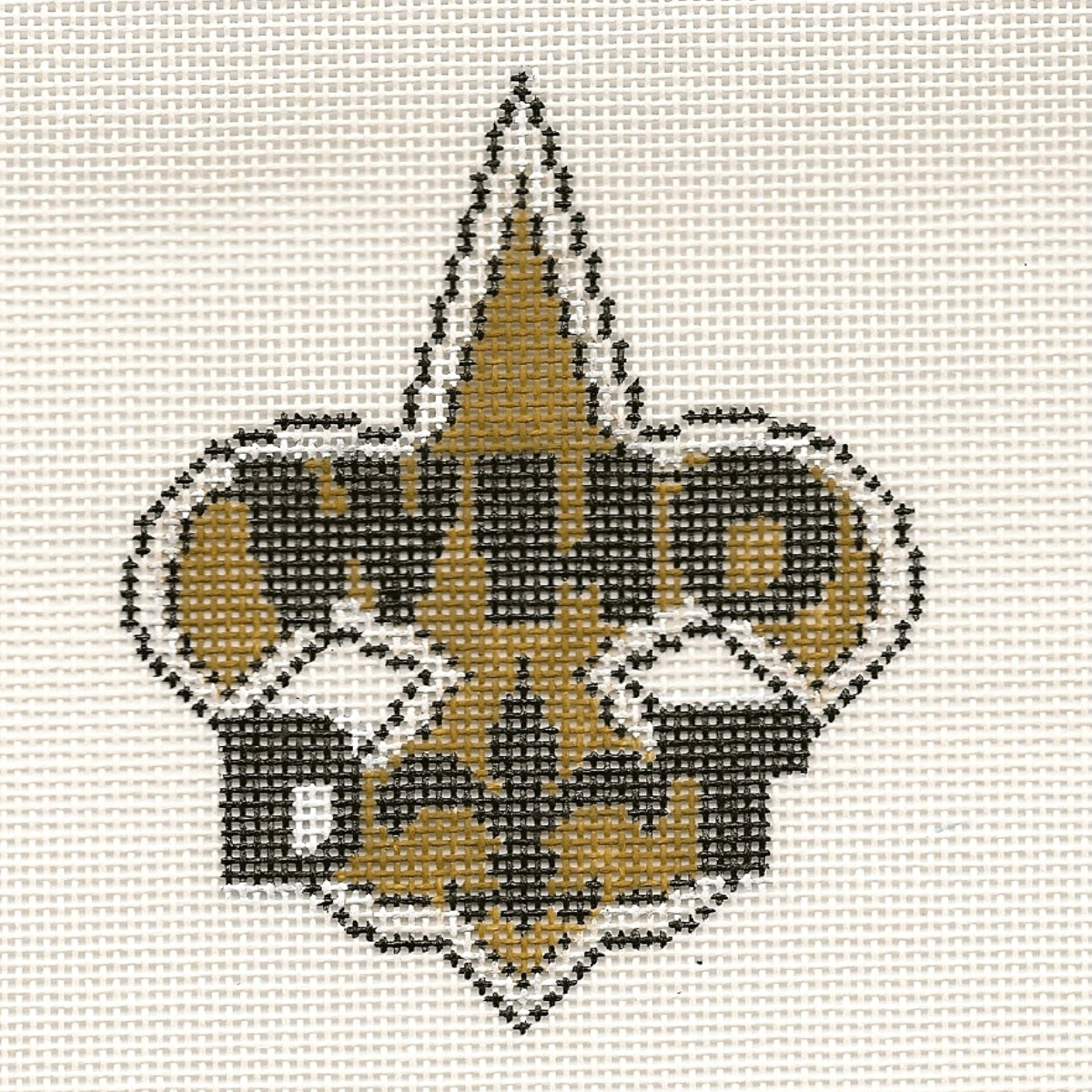 Who Dat Fleur de Lis Canvas