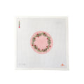 Winter Floral Round Canvas