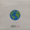 World Bag Charm Canvas