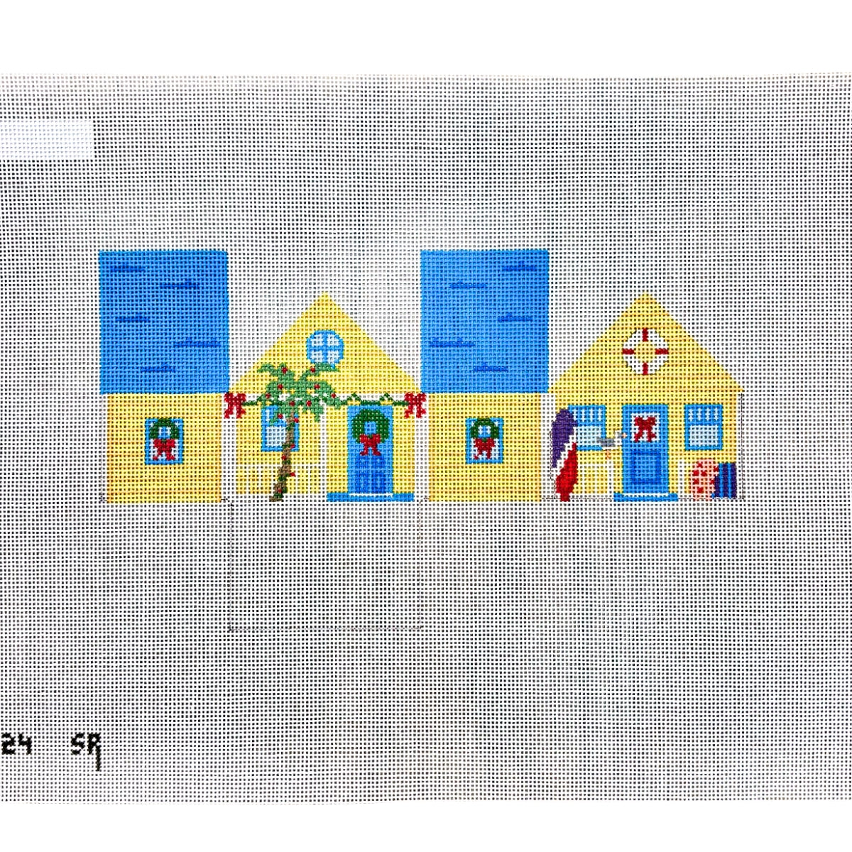 Yellow Beach Mini House 3D Canvas