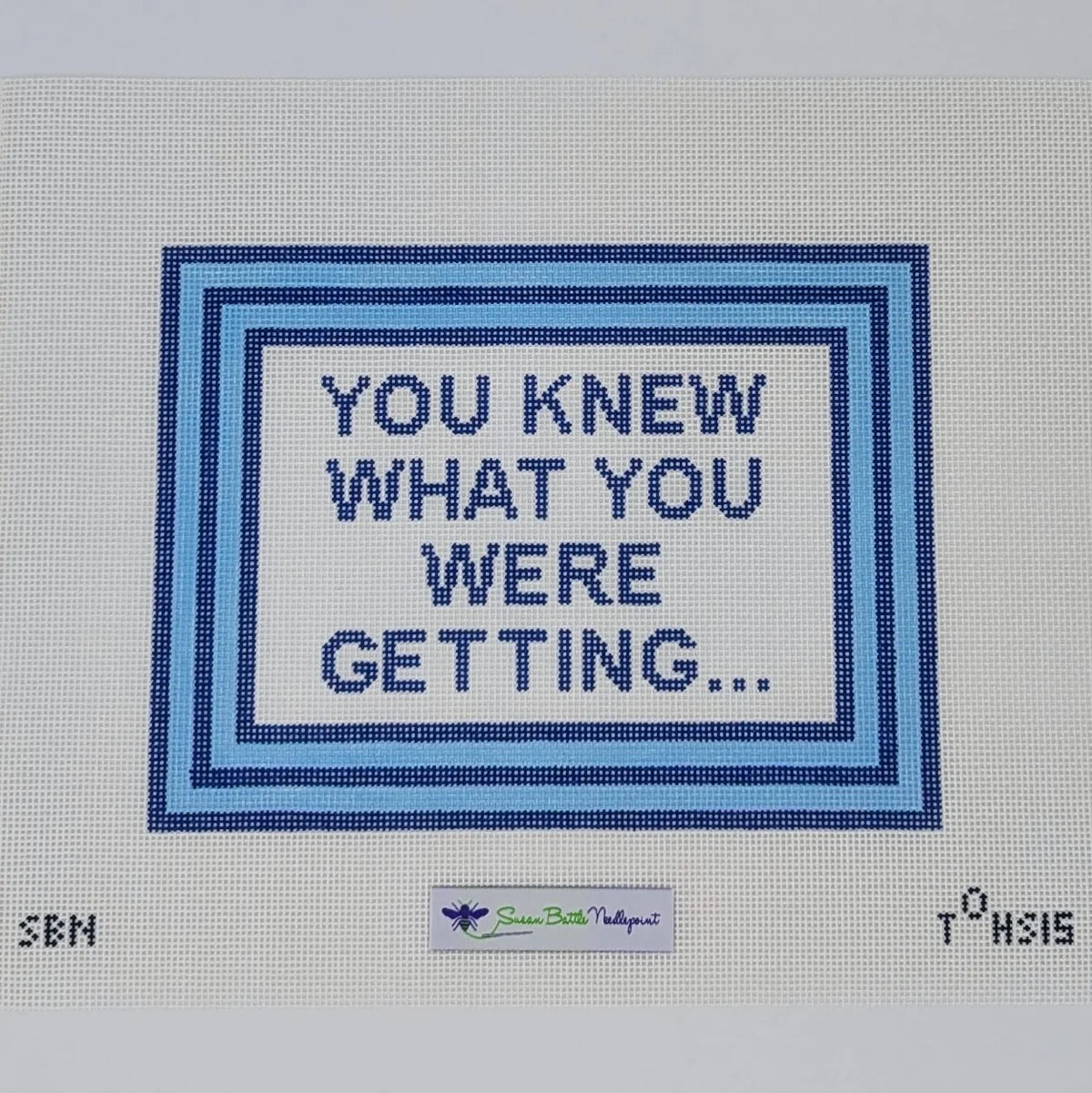 You Knew What You Were Getting Canvas