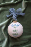 Hand-Painted Ceramic Ornament, Blue Bow Tree 2026