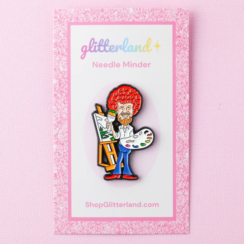Bob Ross Painter Artsy Needle Minder