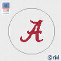 Alabama A - Crimson on White