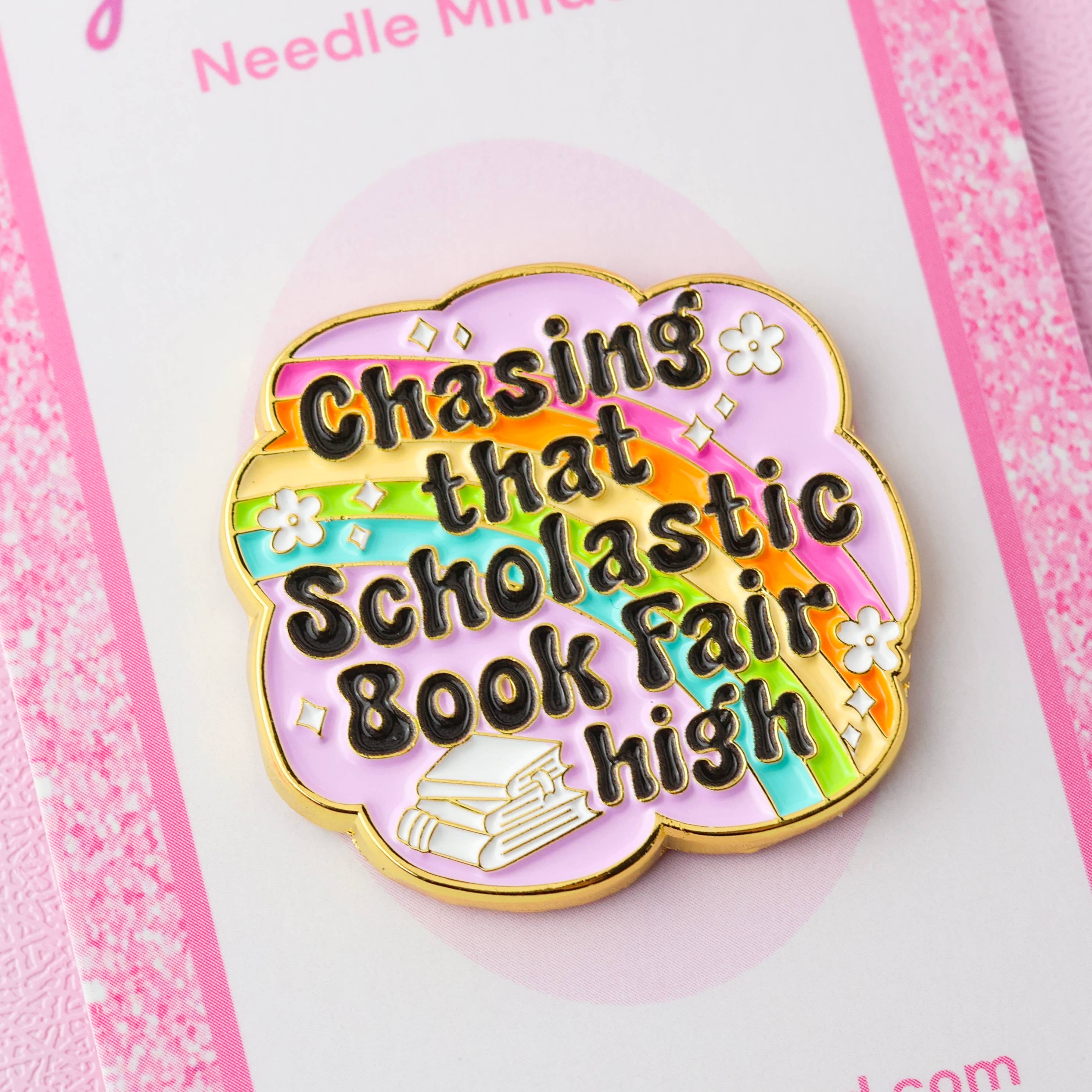 Scholastic Book Fair High Bookish Needle Minder