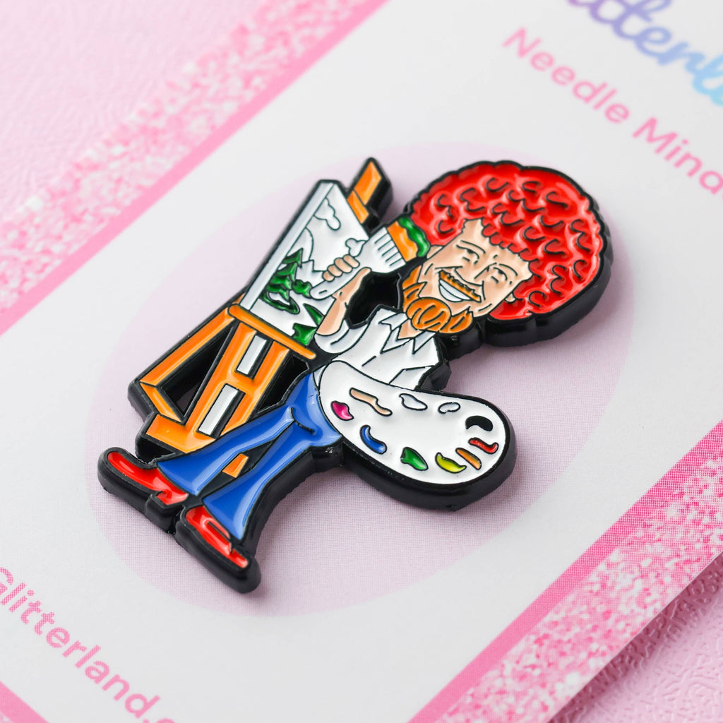 Bob Ross Painter Artsy Needle Minder