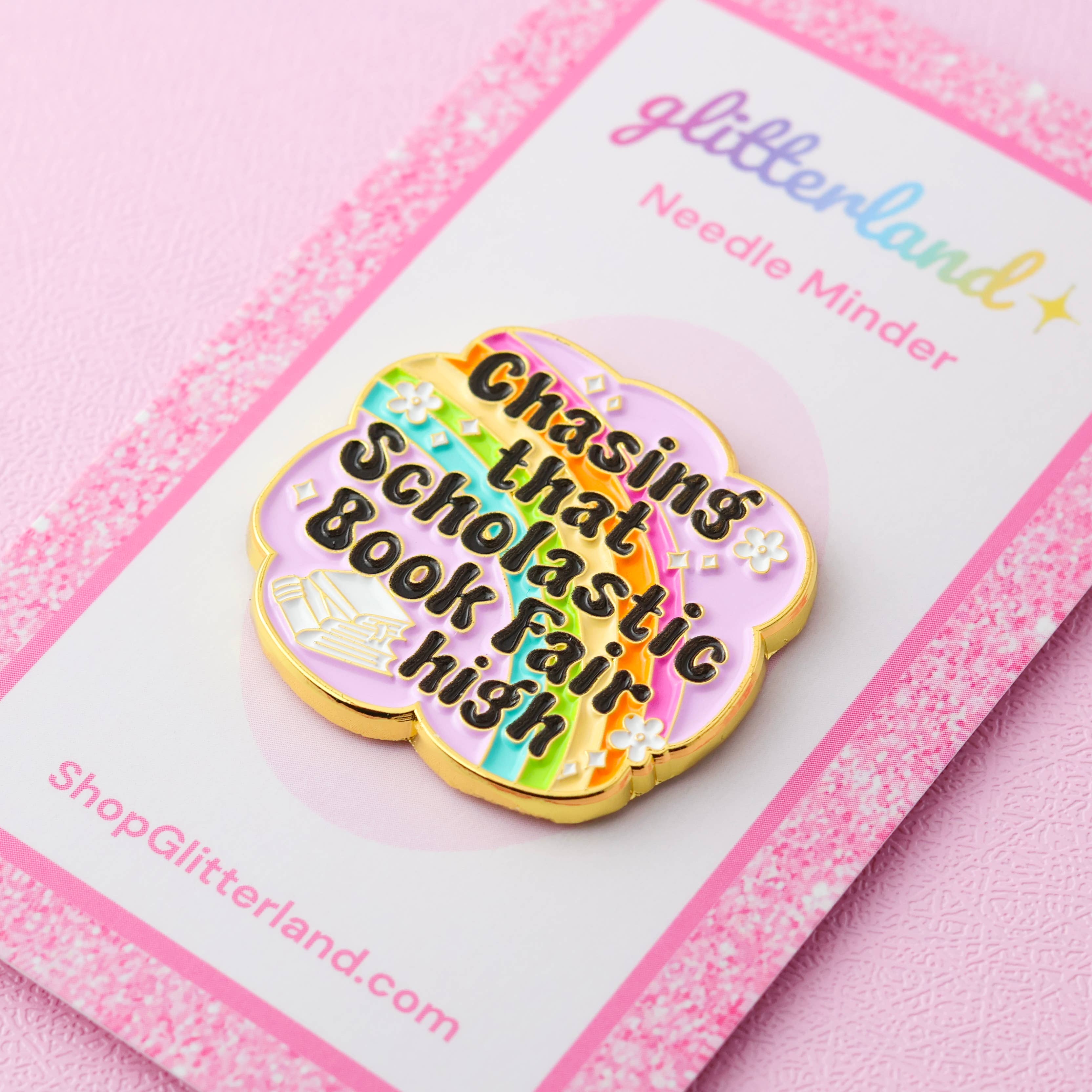 Scholastic Book Fair High Bookish Needle Minder