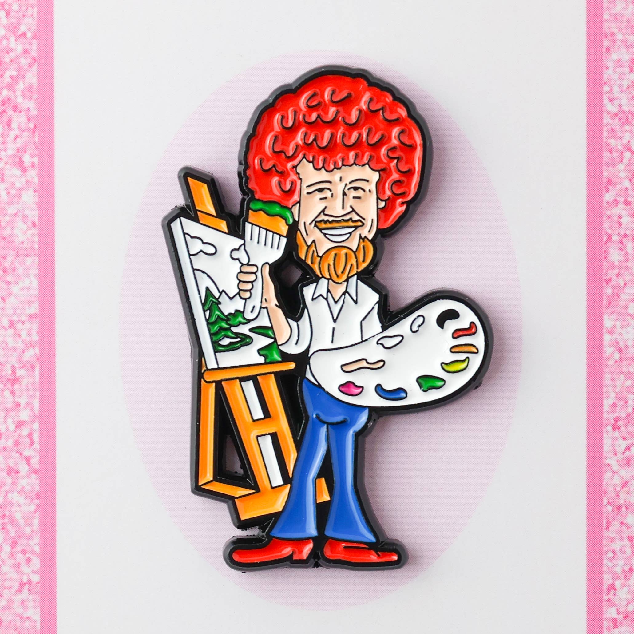 Bob Ross Painter Artsy Needle Minder