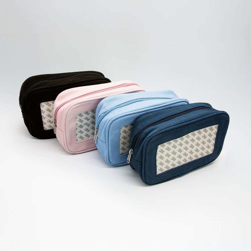 Self Finishing Cosmetic Bag - Light Blue