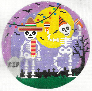 13 Days of Halloween - Two Dancing Skeletons