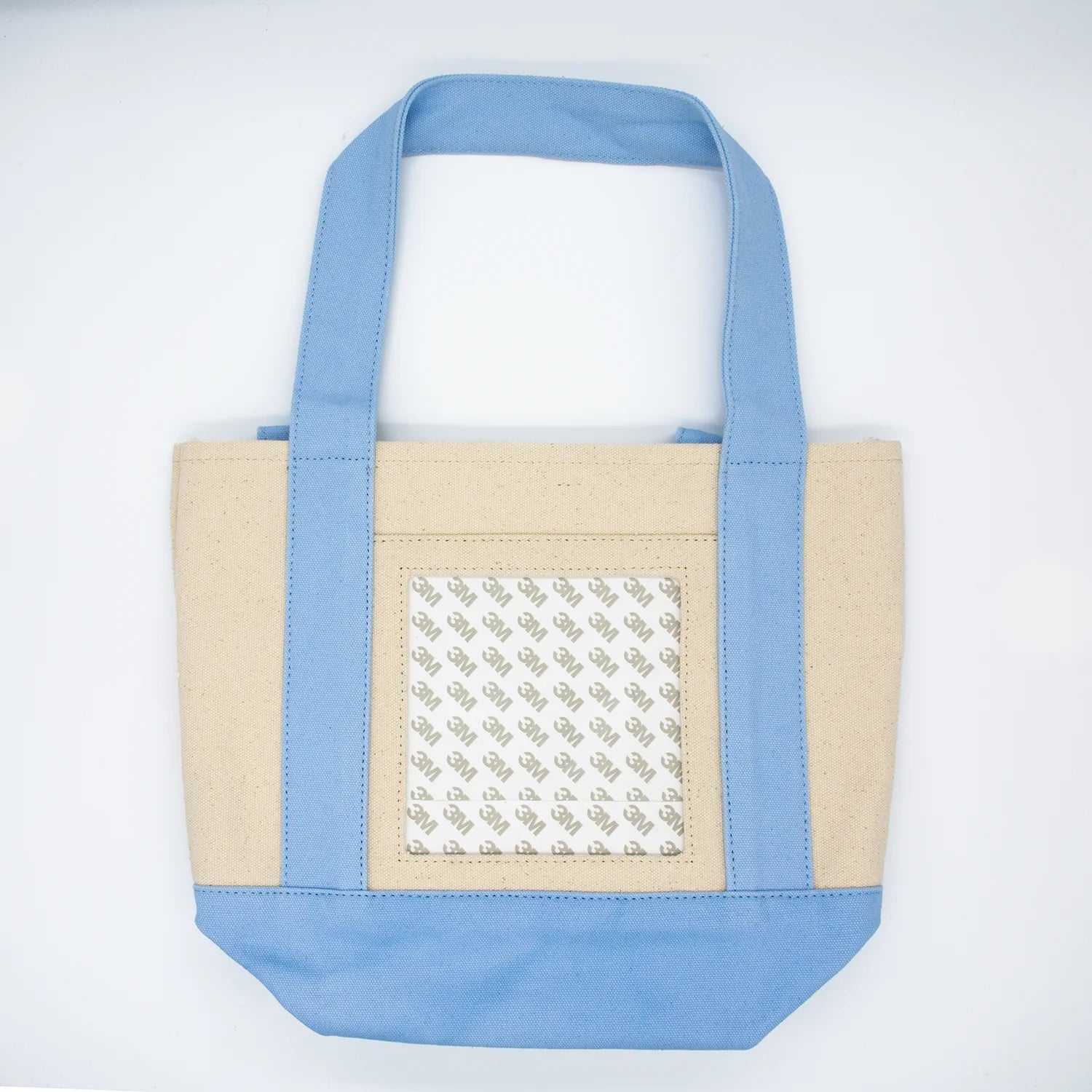 Self Finishing Mini Tote Bag - Light Blue