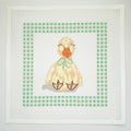 Duck Lovey with Green Gingham Canvas