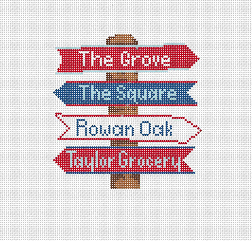 Ole Miss College Icon Destination Sign Canvas