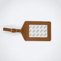 Self Finishing Leather Luggage Tag-Light Brown